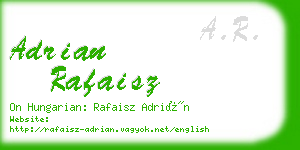 adrian rafaisz business card